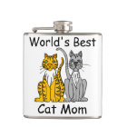World's Best Cat Mom Flasks