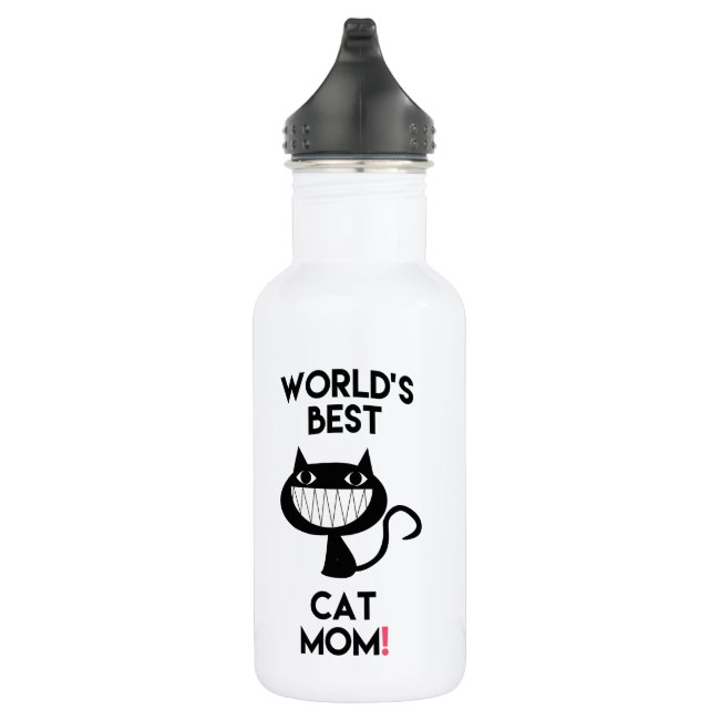 World's best cat mom! Fun Water Bottle (18 oz)