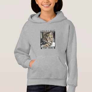 TooLoud Worlds Best Cat Mom Dark Hoodie Sweatshirt