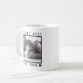World's Best Cat Mom Paw Prints Pet Photo Frame Coffee Mug (Front Left)