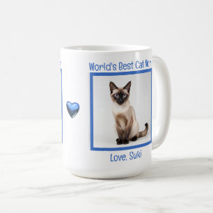 World's Best Cat Mom Personalize (Siamese) Coffee Mug