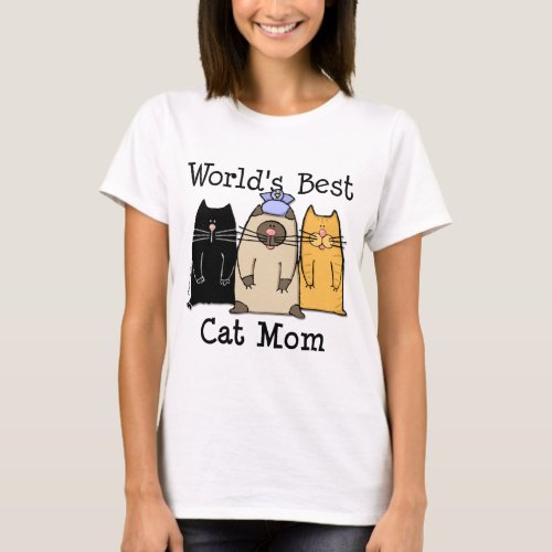 Worlds Best Cat Mom T_Shirt
