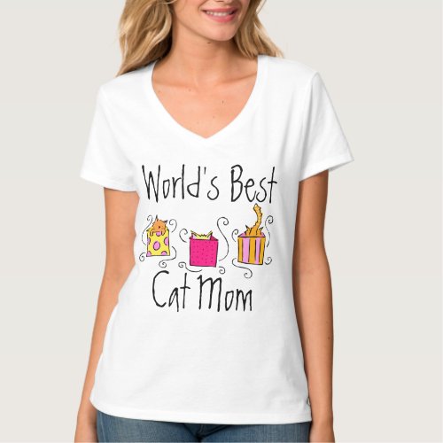 Worlds Best Cat Mom T_Shirt