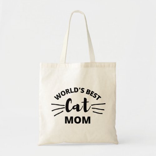 Worlds Best Cat Mom Tote Bag