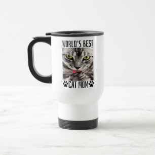 World's Best Cat Mom Travel Mug