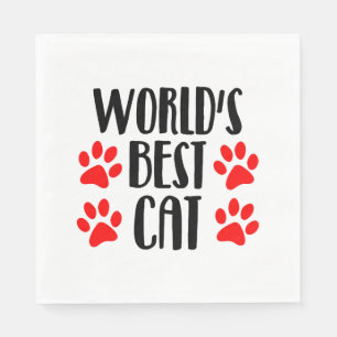 world's best cat napkins