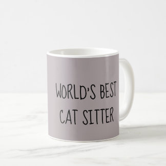 Worlds best cat sitter mug (cat on back)
