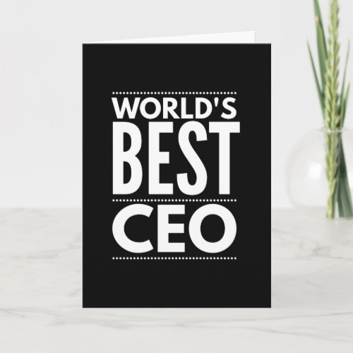 Worlds Best CEO Card