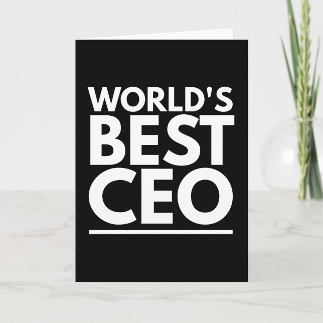 Worlds Best CEO Card (Front)