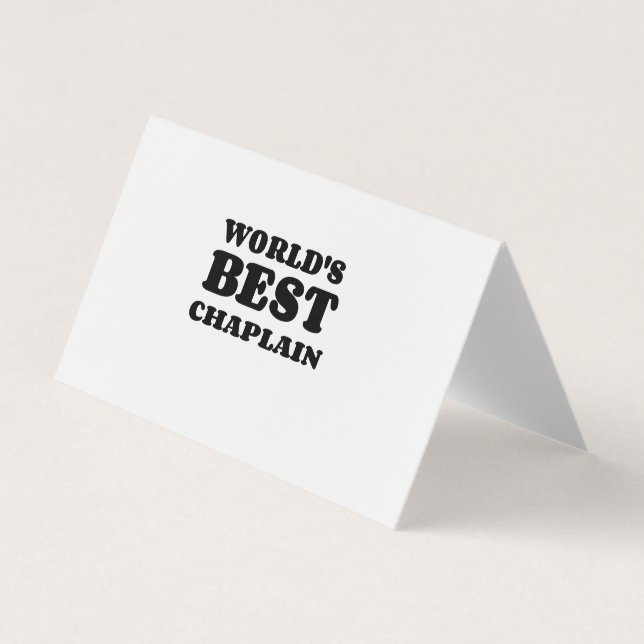 WORLD'S BEST CHAPLAIN BUSINESS CARD (Front)