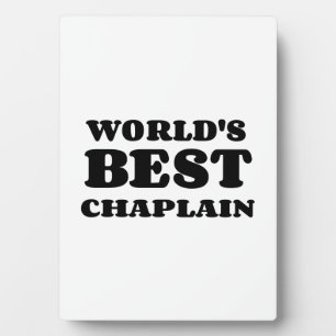 WORLD'S BEST CHAPLAIN PLAQUE