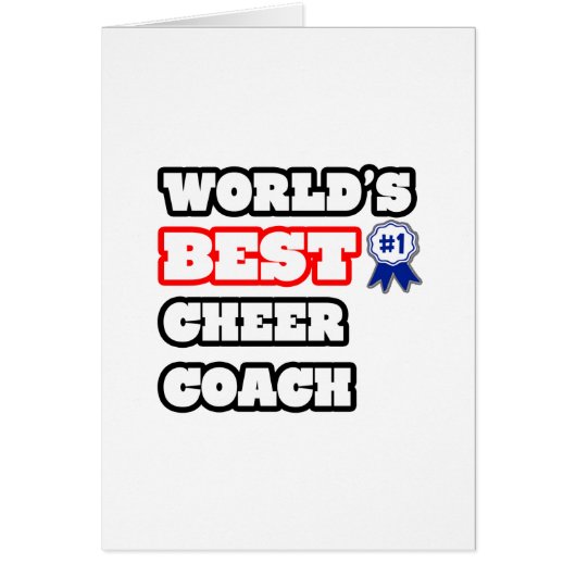 World's Best Cheer Coach Cards (Front)