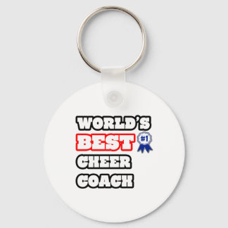 World's Best Cheer Coach Keychain