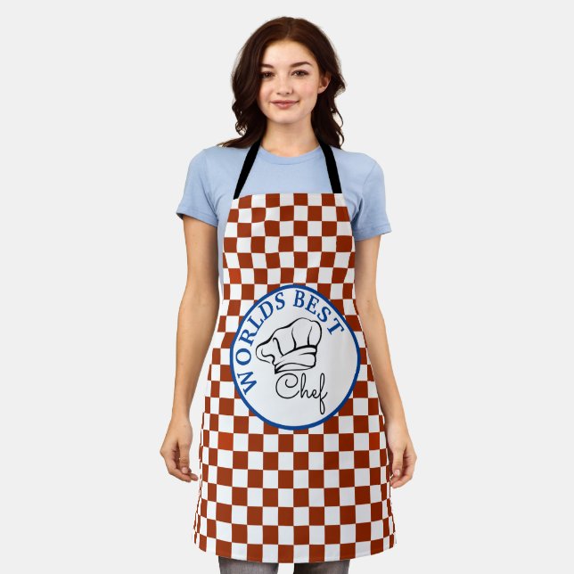 World's Best Chef All-Over Print Apron (Worn)