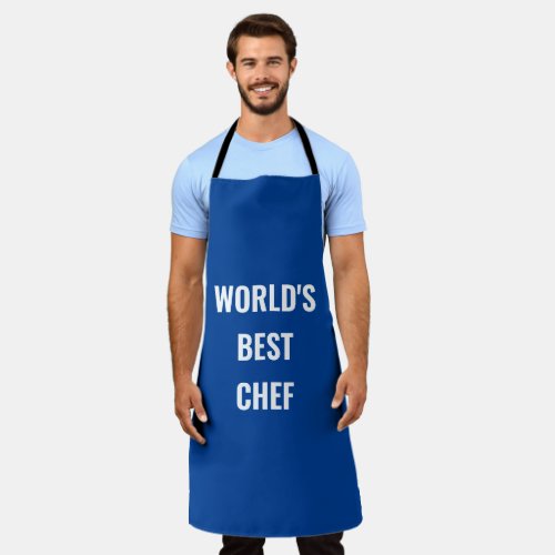 Worlds best chef apron