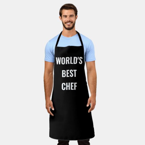 Worlds best chef apron