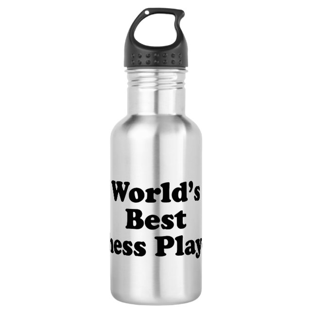 World's Best Chess Player Water Bottle (Front)