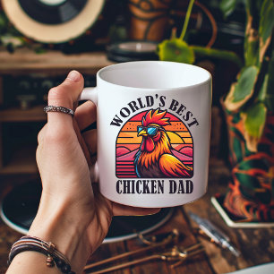 World's Best Chicken Dad Funny Rooster Father Coffee Mug