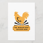 World's Best Chicken Mom Funny Mothers Day Gifts Card