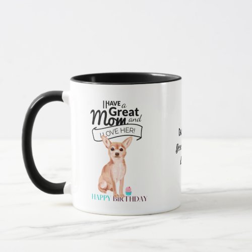 Worlds BEST CHIHUAHUA DOG MOM Personalized Fun Mug