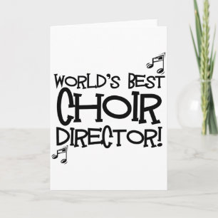 World's Best Choir Director Card