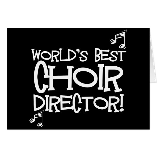 World's Best Choir Director Cards (Front Horizontal)