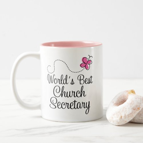 Worlds Best Church Secretary Two_Tone Coffee Mug