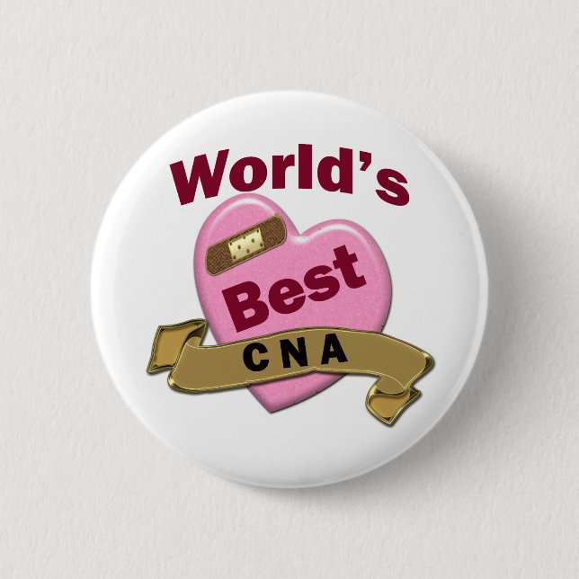 World's Best CNA Button (Front)