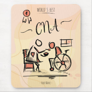 World's Best CNA - Certified Nurse Assistant Gift Mouse Pad