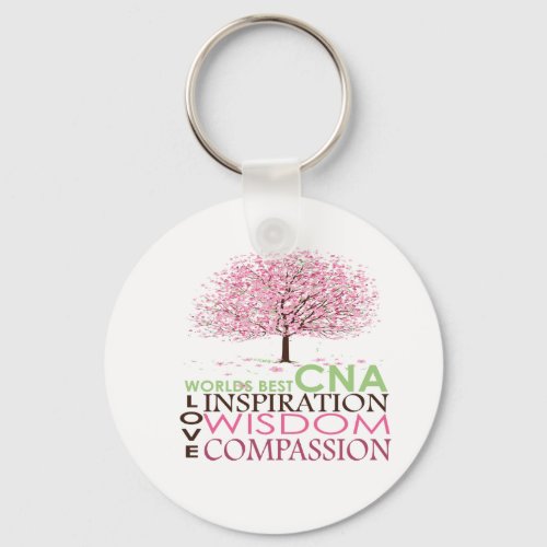 Worlds Best CNA Gifts Keychain