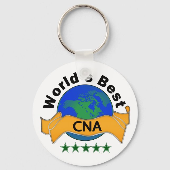 World's Best CNA Keychain (Front)