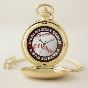 World's Best Coach and Dad 1 Pocket Watch