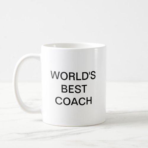 WORLDS  BEST COACH COFFEE MUG