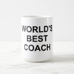 World's Best Coach Coffee Mug World's Best Coach Coffee Mug