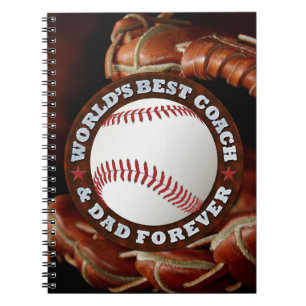 World's Best Coach & Dad 1 Notebooks Options