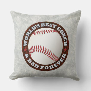 World's Best Coach & Dad 1 Pillows