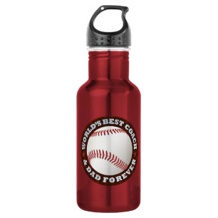 World's Best Coach & Dad 1 Water Bottle