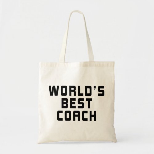 Worlds Best Coach Sports Tote Bag