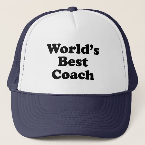 Worlds Best Coach Trucker Hat