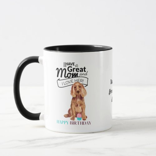 Worlds BEST COCKER SPANIEL DOG MOM Personalized Mug