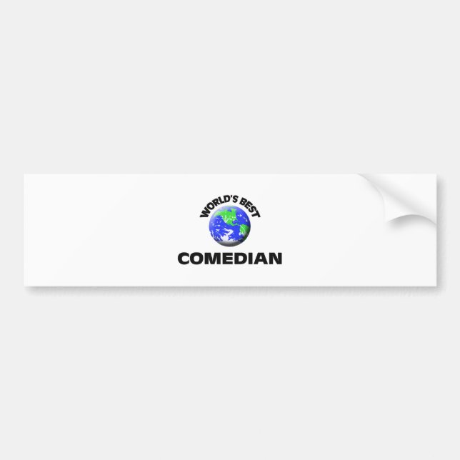 World's Best Comedian Bumper Sticker (Front)