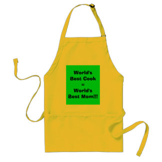 World's Best Cook=World's Best Mom!!! Adult Apron