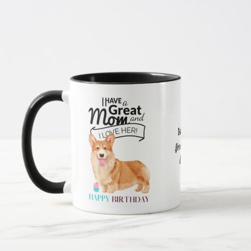 Worlds BEST CORGI DOG MOM Personalized Mug