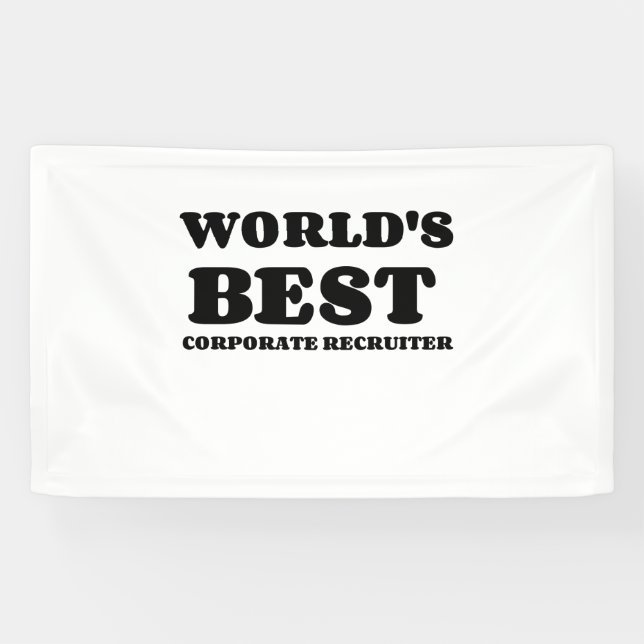 WORLD'S BEST CORPORATE RECRUITER BANNER (Horizontal)