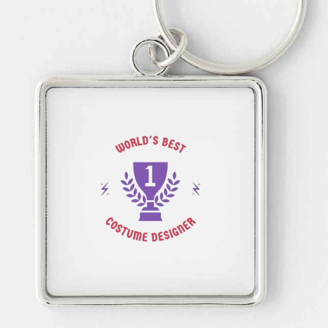 World's best costume designer keychain (Front)
