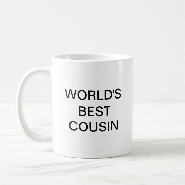 World's best Cousin Coffee Mug (Left)