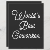 World's Best Coworker (Front/Back)