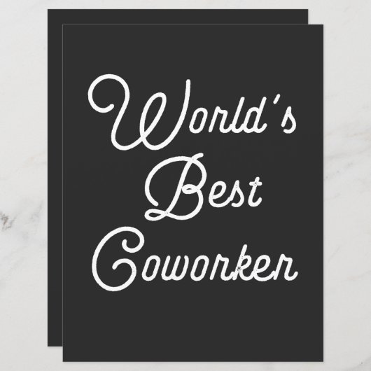 World's Best Coworker (Front/Back)