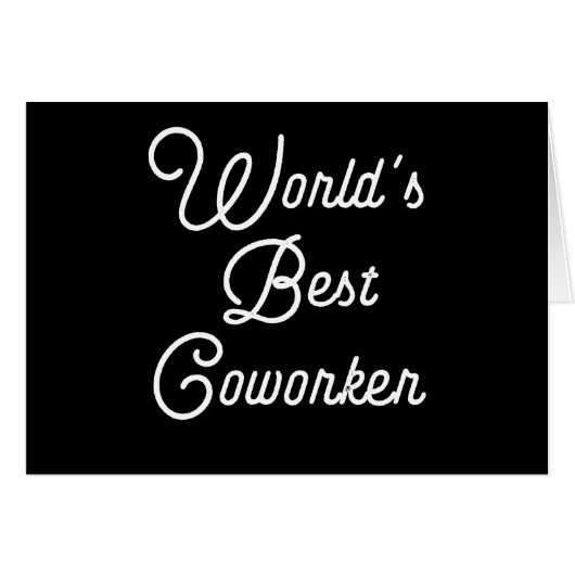 World's Best Coworker Cards (Front Horizontal)