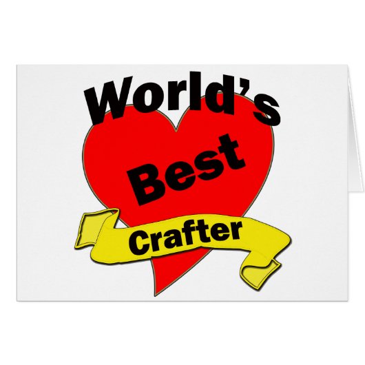 World's Best Crafter Cards (Front Horizontal)